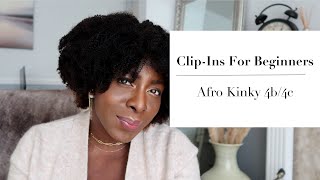 Afro Kinky Curly Clip Ins For Beginners | No Leave Out