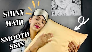 Sleep On Silk Pillowcase And Accessories For Smooth Skin, Shiny Hair And Better Sleep(Ft Silk Silky)