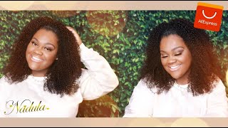 Don'T Be Fooled! Nadula Hair Aliexpress Review L Best Affordable Kinky Curly Human Half Wig