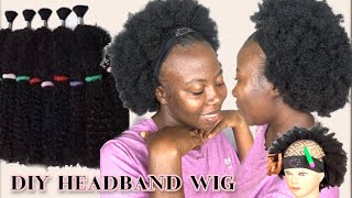 Diy Afro Headband Wig With Just 30 Cedis ($3)