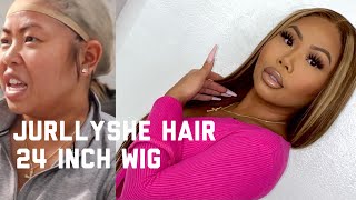 Jurllyshe Hair Blonde Highlight Closure Wig Review 2020! | Nessa