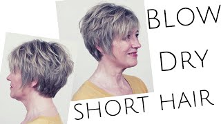 Textured Blow Dry For Short Hair - Learn How To Blow Dry Like A Pro Hairstylist