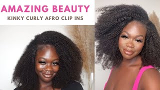 Everyone Needs These Clip Ins! Amazing Beauty | Afro Kinky Curly Clip Ins