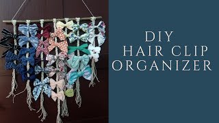 Diy / How To Make A Hair Clip Holder / Organizer