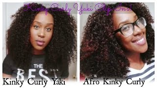 Afro Kinky Curly Clip-In'S Vs. Kinky Curly Clip-In'S!