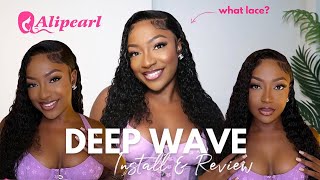 Alipearl Deep Wave Hd Lace Frontal Wig Install And Review
