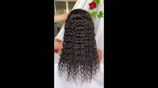 4X4 Silk Top Full Lace Wigs Human Hair Wigs Deep Wave 150% Density Pre-Plucked Natural Hairline