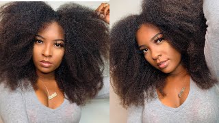 Big Hair In Minutes |Janet Collection Natural Me 4C Virgin Hair 18 Inch Clip Ins