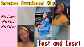 Affordable Kinky Straight Headband Wig Tutorial / Review| Sashorna Shirley