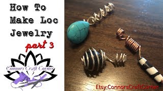 Diy Loc Jewelry Copper Coil With A Crystal | How To | All Hair Types | Part 3