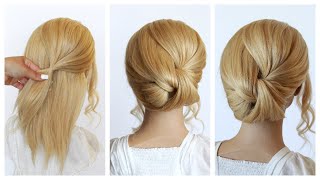   Easy Updo With Ponytails For Short Hair   By Another Braid