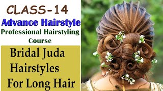Advanced Hairstyles L Bridal Juda Hairstyle For Ladies L Wedding Hairstyles L Front Variation