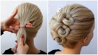  New French Bun Hairstyle || French Roll Hairstyle || Easy Hairstyle || #Shorts