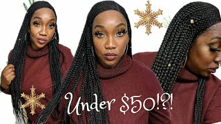 Under $100 Braided Wig | The Wig Lemonade Braided Lace Wig Braid Box | Samsbeauty @Tacha'S Soci