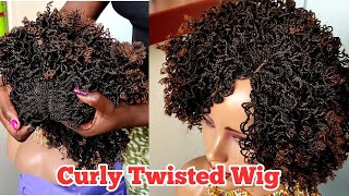 Curly Twisted Wig No Closure Wig Install Beginner Friendly Wig Braided Wig