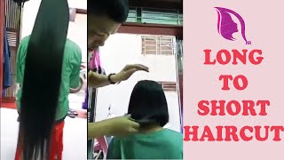 Long To Short Haircut Step By Step | Hair Cutting Tutorial For Women  | Hair Cutting At Home