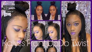 How To Slay Braided Wig Kalyss 13X7" Hand Braided Swiss Lace Front Updo Twist Braided Wig