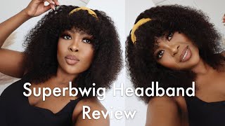 Trying Out A Superwig Headband Wig With A Fringe