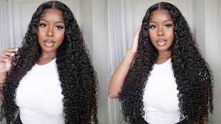 Super Melted  Installing The Best 28" Curly Hd Lace Wig On The Market Ft. Asteria Hair