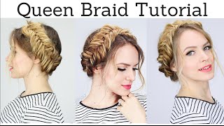 Queen Braid Hair Tutorial | Kayleymelissa