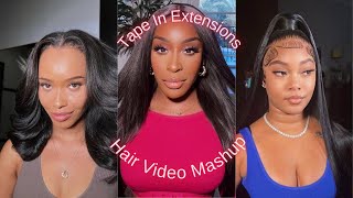 Tape In Extension On Black Women  | Hair Transformation For 4C Hair
