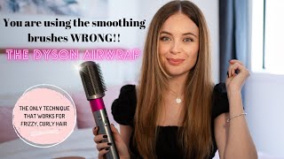 No Frizz, Straight, Silky Hair | Dyson Airwrap Smoothing Brush Tutorial