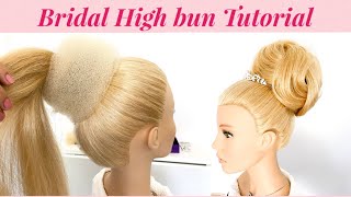 Bride Hair Updo | Bridal Updo | Best High Bun For Bridal | Hochsteckfrisur | Brautfrisur | Hairstyle