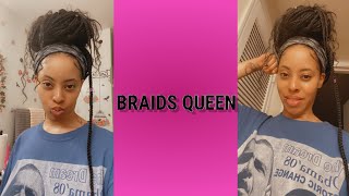 Braided Headband Wig Review!! Ft. Braids Queen