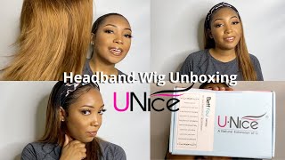 Ombre' Headband Wig | Unboxing + Style | Unice Hair