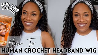 How To Make Headband Wig Using Human Hair Crochet| Can It Be Colored?| Lia Lavon