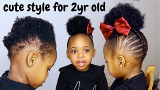You Cant Cornrow On Short Hair? Try This Method Hairstyles For Toddlers|  Kids|Braids For Kids|