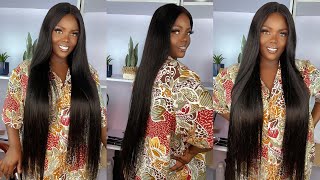 Watch Me Slay This Silky Affordable 32Inches Straight Hd Lace Frontal Wig | Ft. Angiequeen Hair