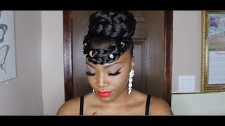 *Protective Style* The 'Queen Updo' | Ft Freetress Africana X3 Braiding Hair