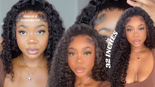 How To Do A Glue-Less Half Up Half Down With A Closure  *Super Easy * Ft Juila Hair Company