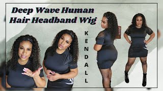 Watch Me Install Kendall | Deep Wave Headband Wig | Lovelyangelshop.Com