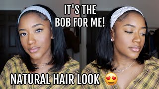 It'S The Bob For Me! Headband Bob Wig Review Ft. Beautyforever |  Affordable & Natural Look