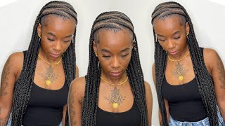 I Cant Believe This Took 1 Pack Of Hair| 10X Ez Split Braiding Hair| Janet Collection