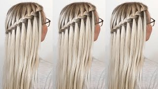 How To Waterfall Braid Your Own Hair For Beginners - Easy Step By Step Talk Through