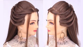 Quick & Easy Open Hairstyle For Wedding L Twist Hairstyles L Wedding Hairstyles L Simple Hairstyle
