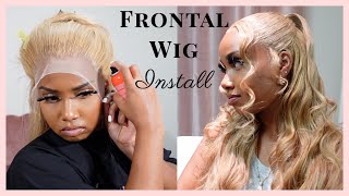 Half Up Half Down Frontal Wig Install || Ft. Vshow Hair