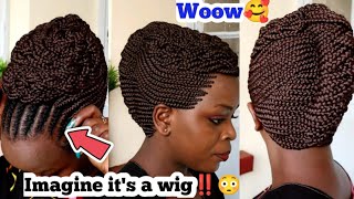 Braided Wig Boxbraidsbeginner Friendly!!No Frontal Wig Install+Wig Review No Lace Colour 33