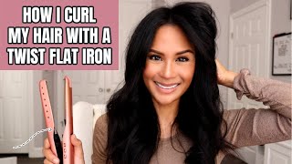 How I Curl My Hair With A Twist Flat Iron