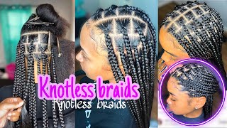 Protective Hairstyle  |  Jumbo Knotless Braid Hairstyle Ft  Star_Braidzz