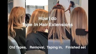 Tape In Hair Extensions | How I Re Apply And Reuse Tape Ins For A 2Nd Application | Reusable!