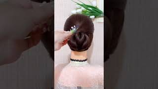 Beautiful Low Bun Hairstyle With Hair Jewelry  #Hairtutorial