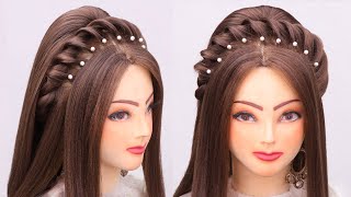 Twist Hair Open Hairstyle For Wedding L Cute Easy Hairstyles L Front Hairstyles L Rj Hairstyles