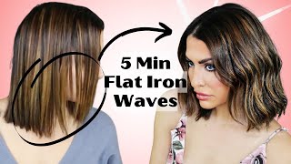 Fine Hair Girls Can Get Natural Beach Waves With A Flat Iron In 5 Minutes! Here'S How...
