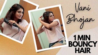 How To Get Bouncy Hair In A Minute? Vani Bhojan'S Secret | #Shorts
