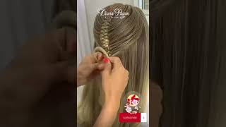  Gorgeous Half-Up Fishtail Braid Hairstyle | Elegant Hair | Pagans Beauty #Shorts