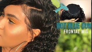Easy Way To Make A Frontal Wig (Hot Glue Gun) | Fold Over Method | Ywigs.Com